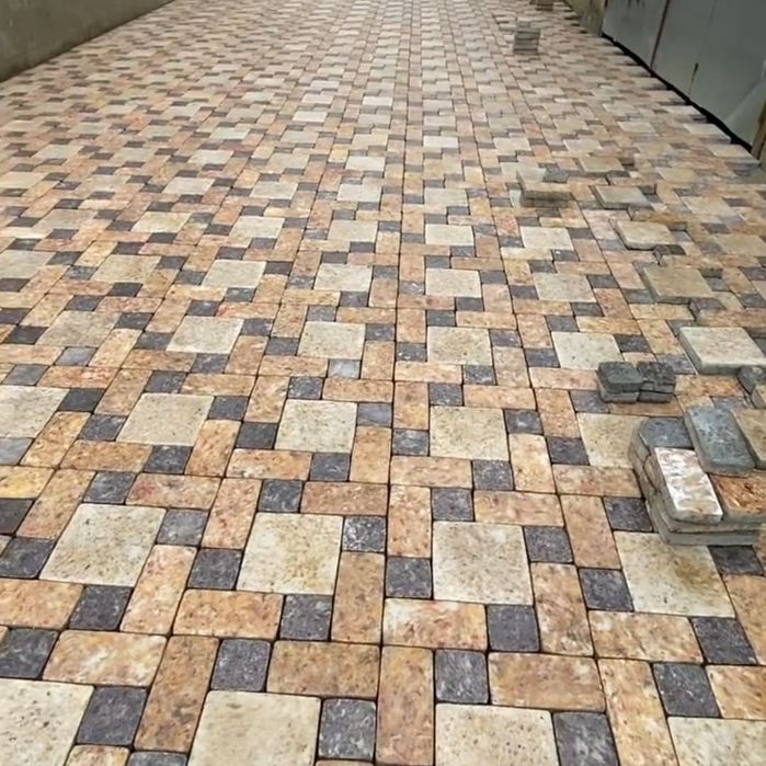 Укладка брусчатки