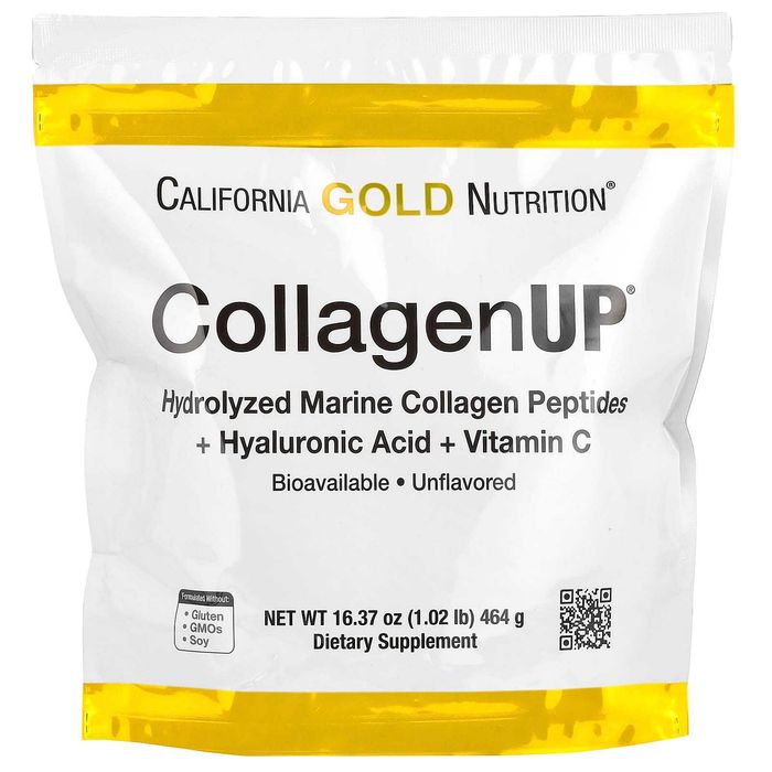 Collagen/Колагген, Пептиды морского коллагена + витамин C, 464г/ 206г