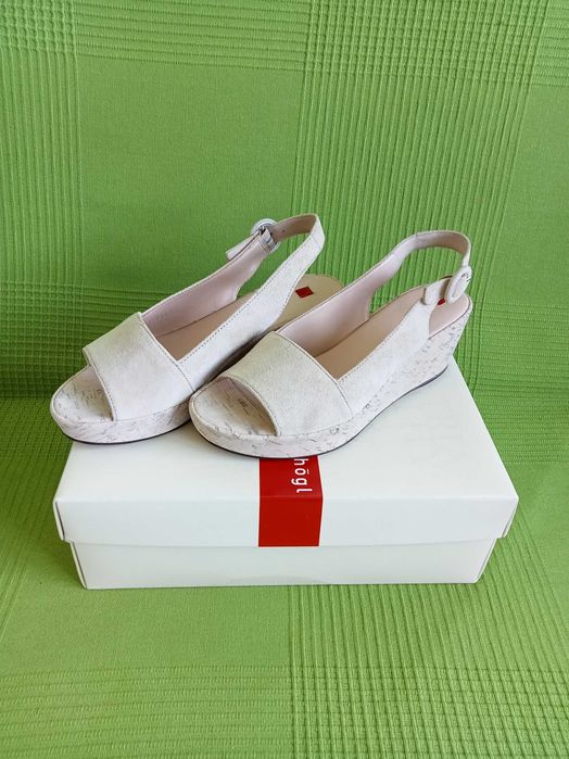 Sandale platforma nude piele intoarsa 37