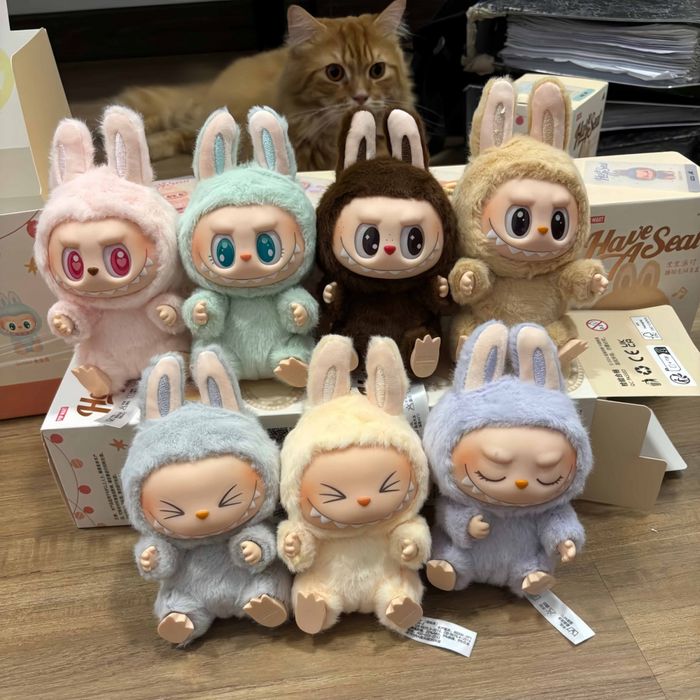 ПРОМО! Плюшена играчка Labubu 15cm, ключодържател Лабубу