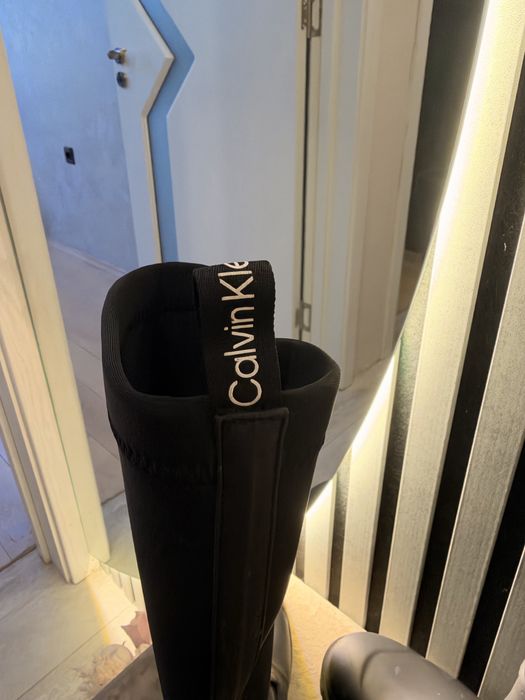 Ботуши calvin klein кожени неопрен