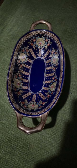 Коллекционный фарфоровый сервировочный набор СССР, кобальт