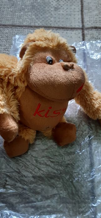 Мяхкая игрушка обизяна горила цветь каричновая