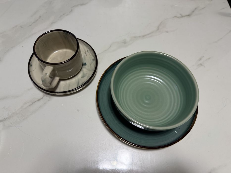 Посуда набор зеленый