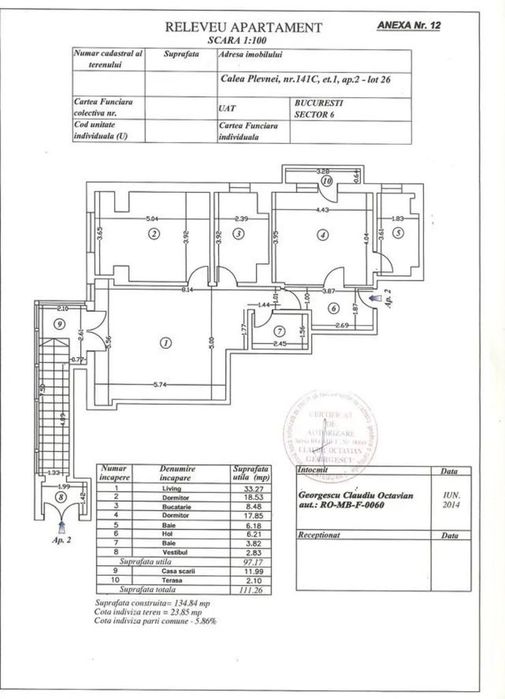 Apartament 3 camere Calea Plevnei