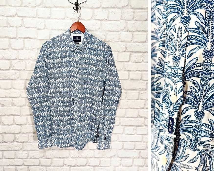 Scotch Soda Palm Оригинална мъжка риза с дълъг ръкав размер L