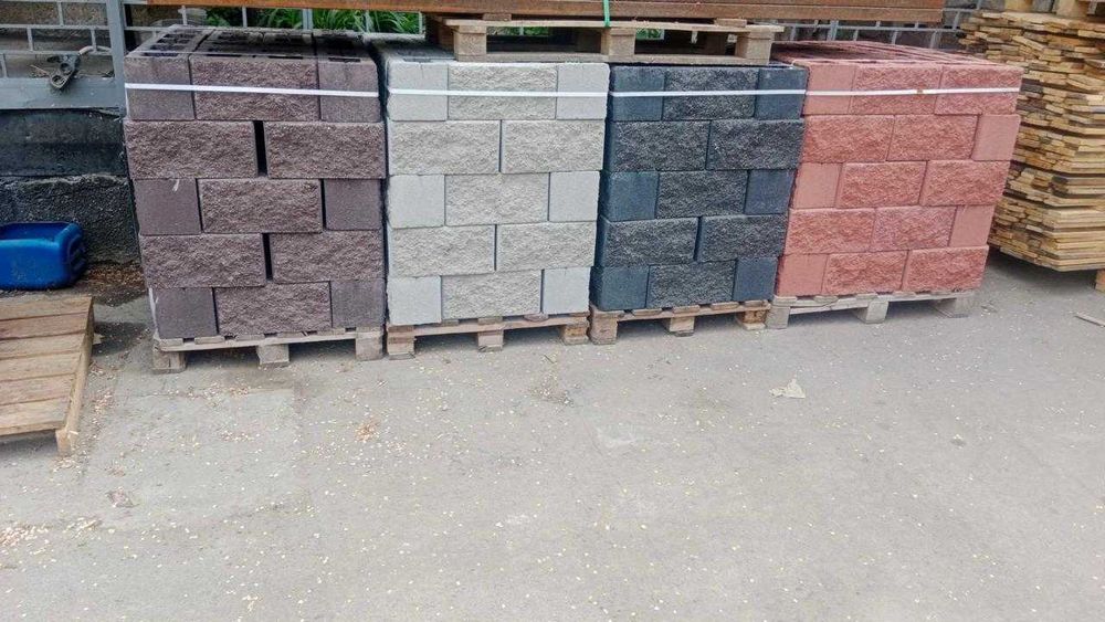 Сплитерные блоки рваные с фаской