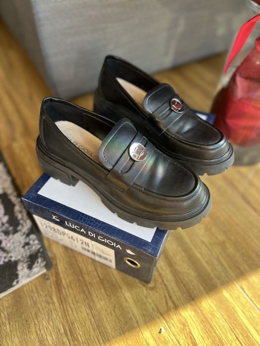 mocasini piele, marimea 37