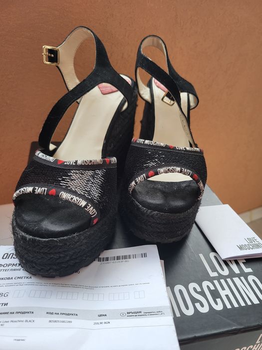 Сандали еспадрили LOVE MOSCHINO