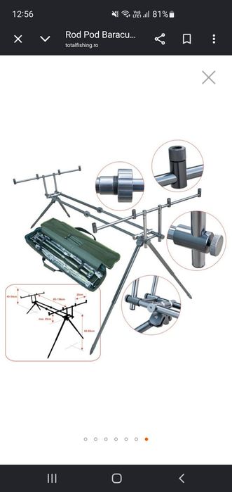 Rotpod  aluminiu 4 posturi Baracuda