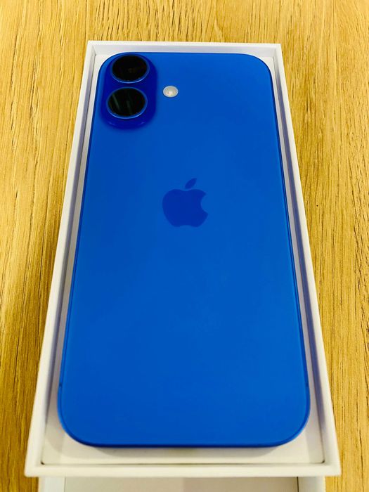 НОВ !!! Apple iPhone 16, 256GB, 5G, Ultramarine, 100%