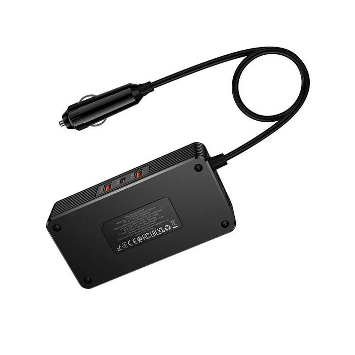 Инверторно зарядно за кола Hoco Z66 200W