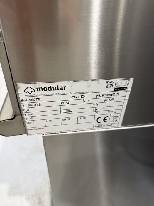 Gratar striat PRO - Modular Italia - linia 650 - suport inclus - 4.5 KW - 380V - 2022