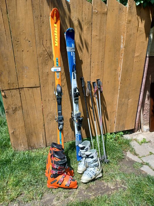 Schiuri Fischer si Völkl cu tot cu clapari ,diverse lucruri Faget • OLX.ro