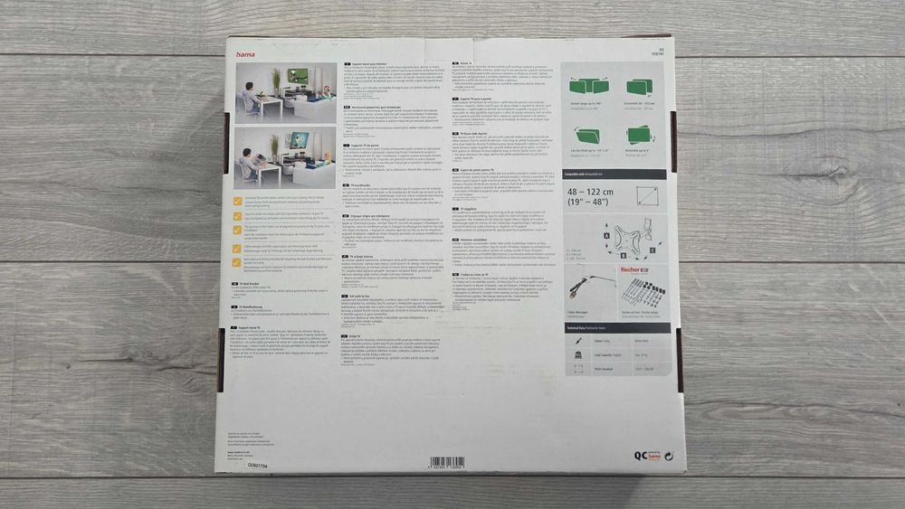 Нова бяла стойка за телевизор