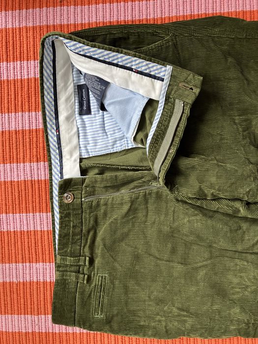 Pantaloni Tomi Hilfiger  velur verde marimea M barbati