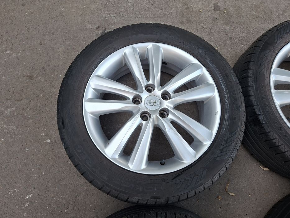 18" 5X114.3mm Hyundai, 5х114.3мм Хюндай Оригина с гуми 225/55/18 Nokian