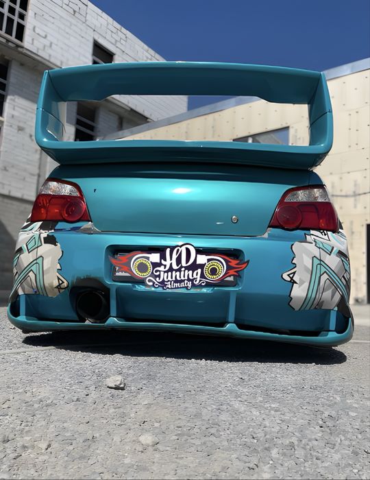 Бампер задний со сплиттером Subaru Impreza GDB