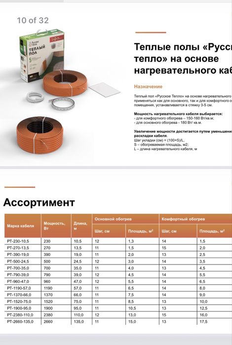 Электрический тёплый пол