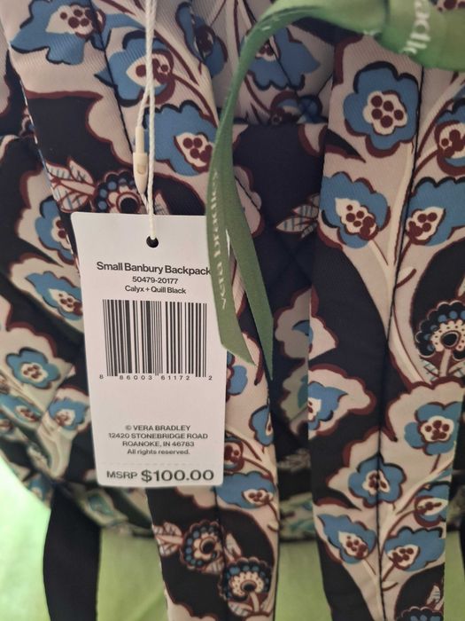 Дамска раница VERA BRADLEY,чисто нова