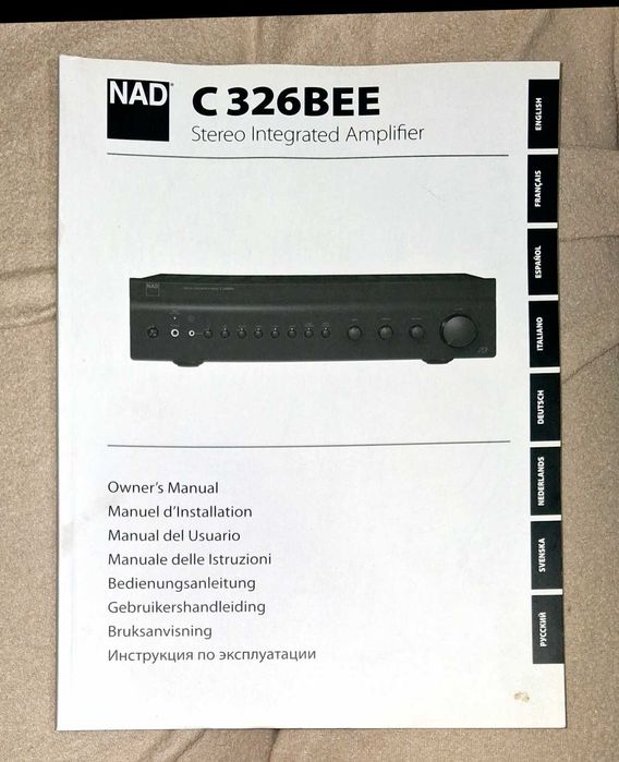 Vind amplificator de top  NAD C-326BEE,  negru, fara telecomanda