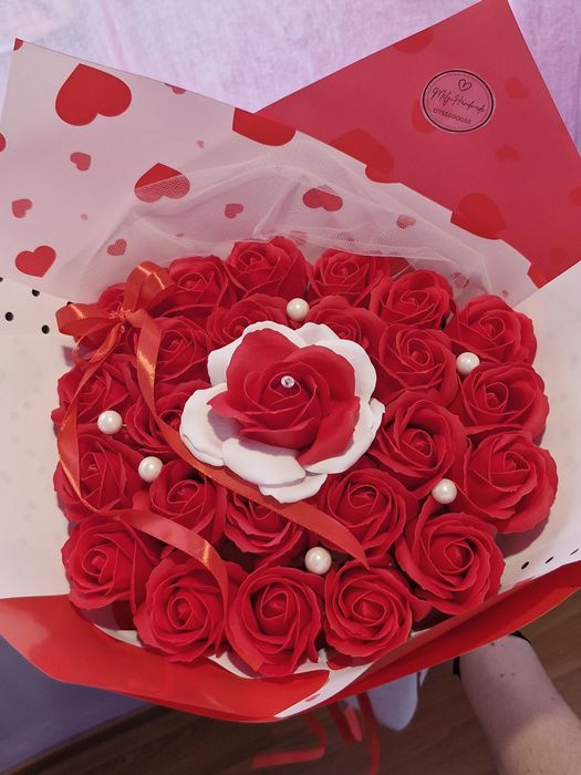 Buchet trandafiri de săpun