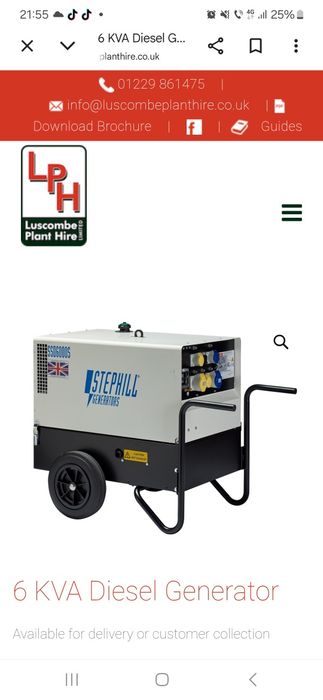 Vând generator diesel 6 kva