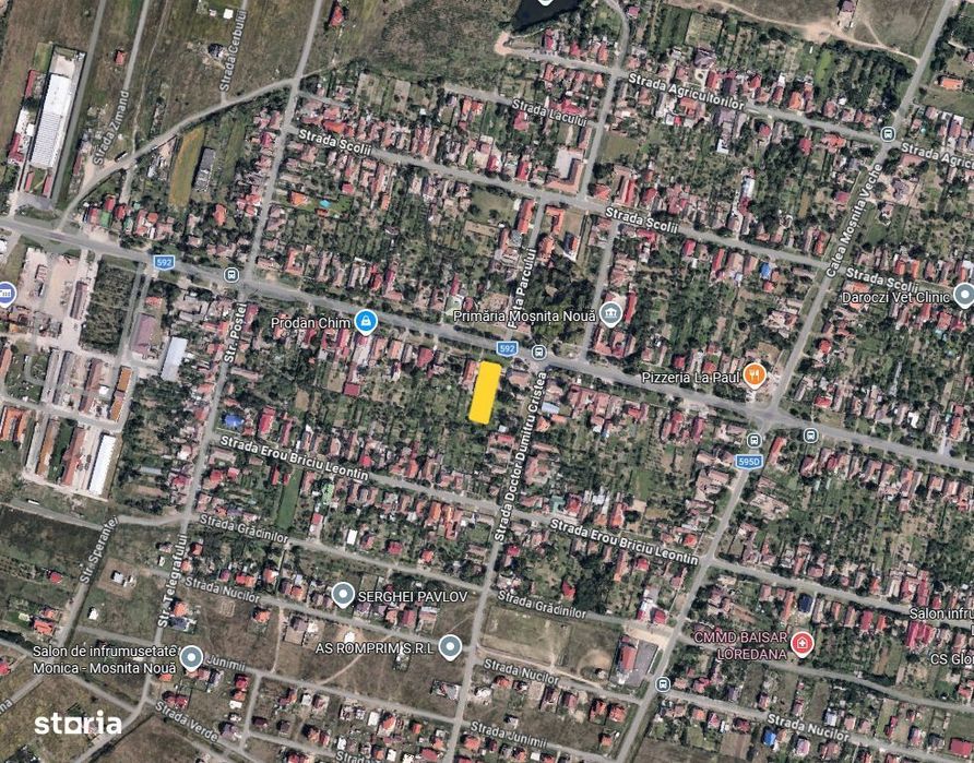 Teren ultracentral in Moșnița Nouă | 1267 mp | Vad comercial excelent