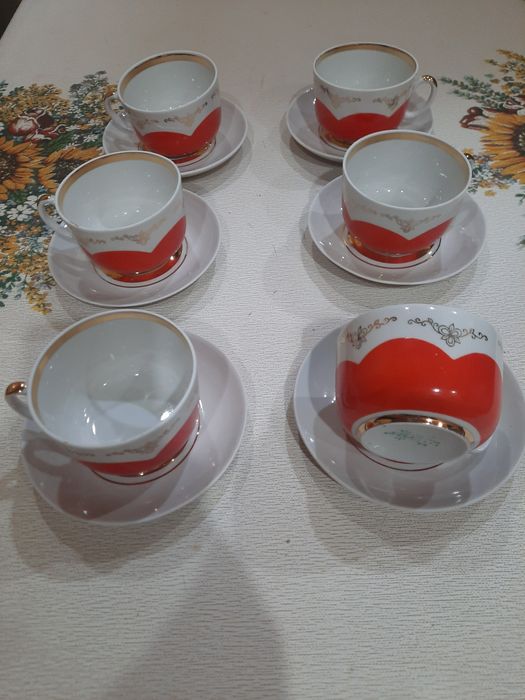 Абсолютно новые чайные пары. Дружковский фарфоровый завод.  Вместимост