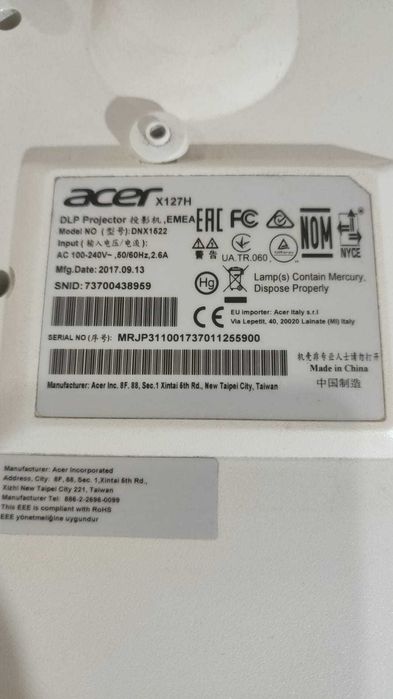 Продам проектор Acer X127H