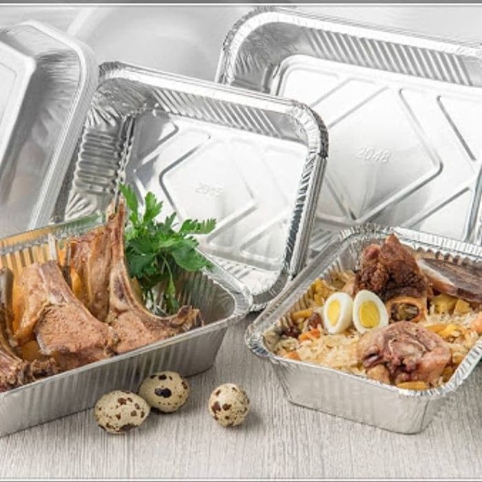 одноразовая посуда из фольга