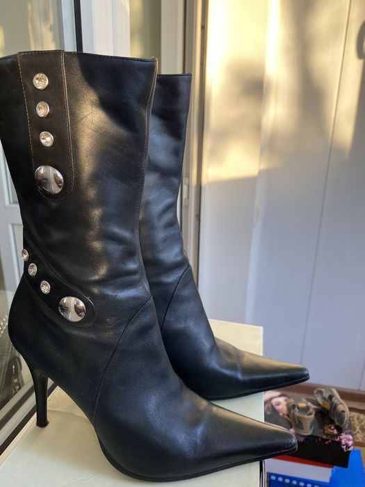 Сапоги, сапожки  кожанные