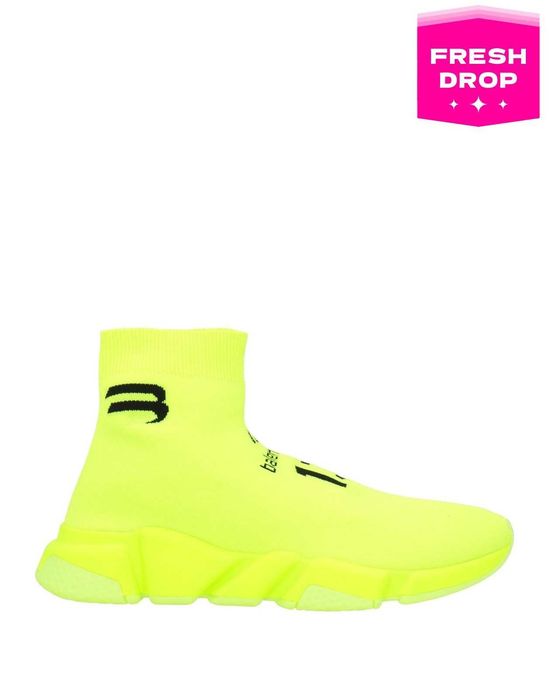 BALENCIAGA Speed Soccer Sneakers Neon Yellow High Top маратонки тип чорап, номер 42, Made in Italy, оригинални!!!