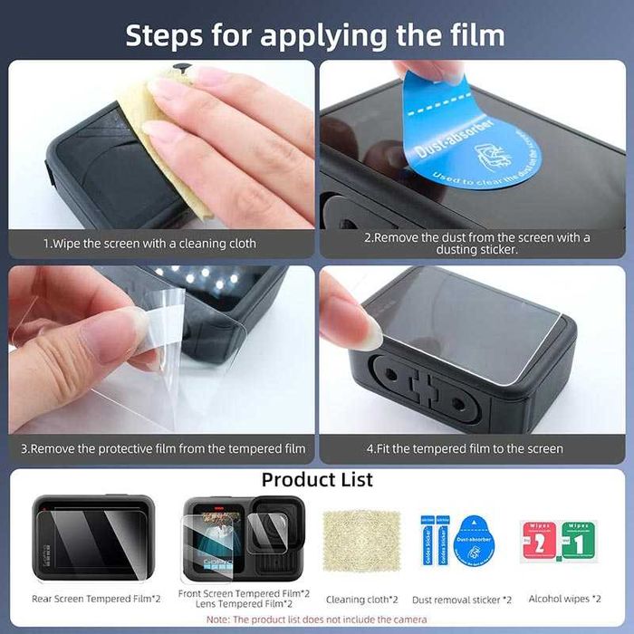 Стъклени Протектори Екшън Камери - GoPro | Insta | DJI | SJCAM | GARV