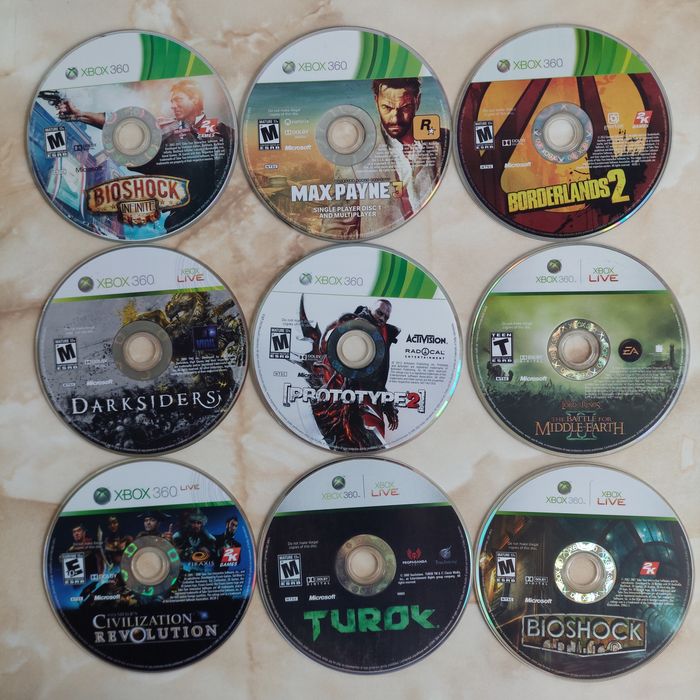 [Xbox360] Vând 68 discuri cu jocuri originale pentru Xbox 360 //poze reale