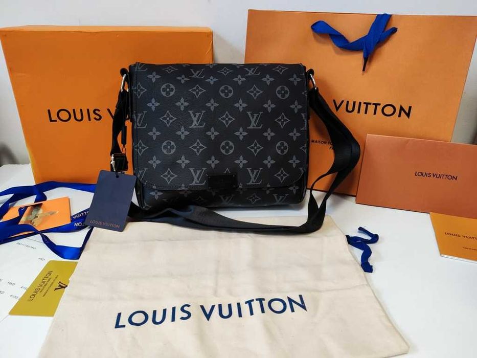 Louis Vuitton Geantă pentru bărbați piele 87-88
