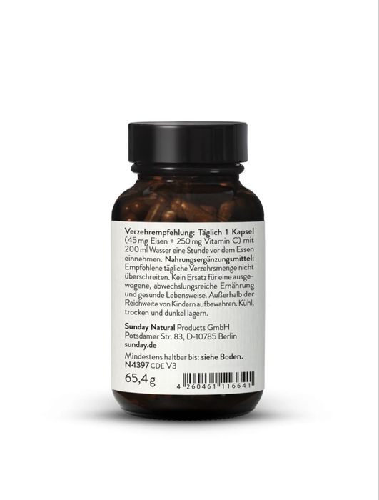 Sunday Natural Eisen+C gemoglabin uchun