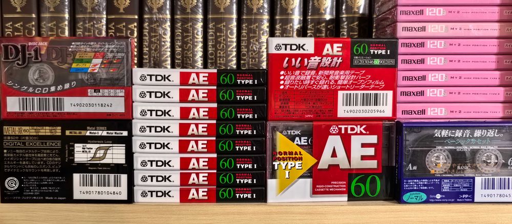 Casete audio TDK, Type I, sigilate.
