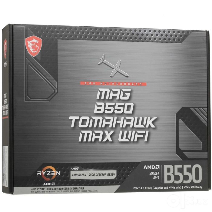 - Материнская плата MSI MPG B550 TOMAHAWK MAX WIFI AM4