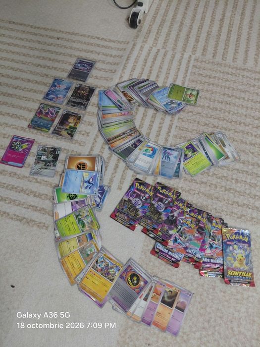 Set cartoane originale Pokemon  225 buc - negociabil
