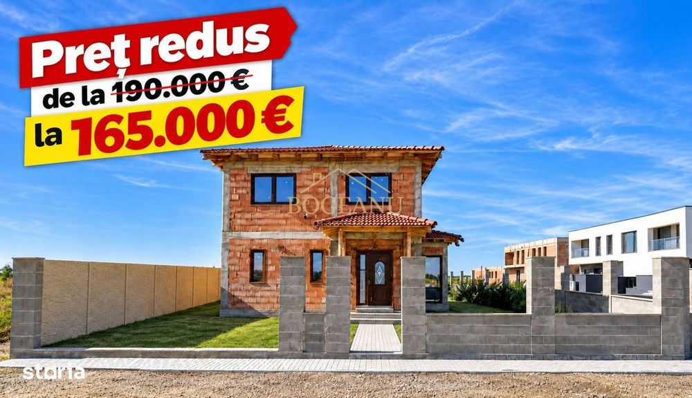 BG161-Casă individuală 4 camere,teren 541 mp, Săcălaz