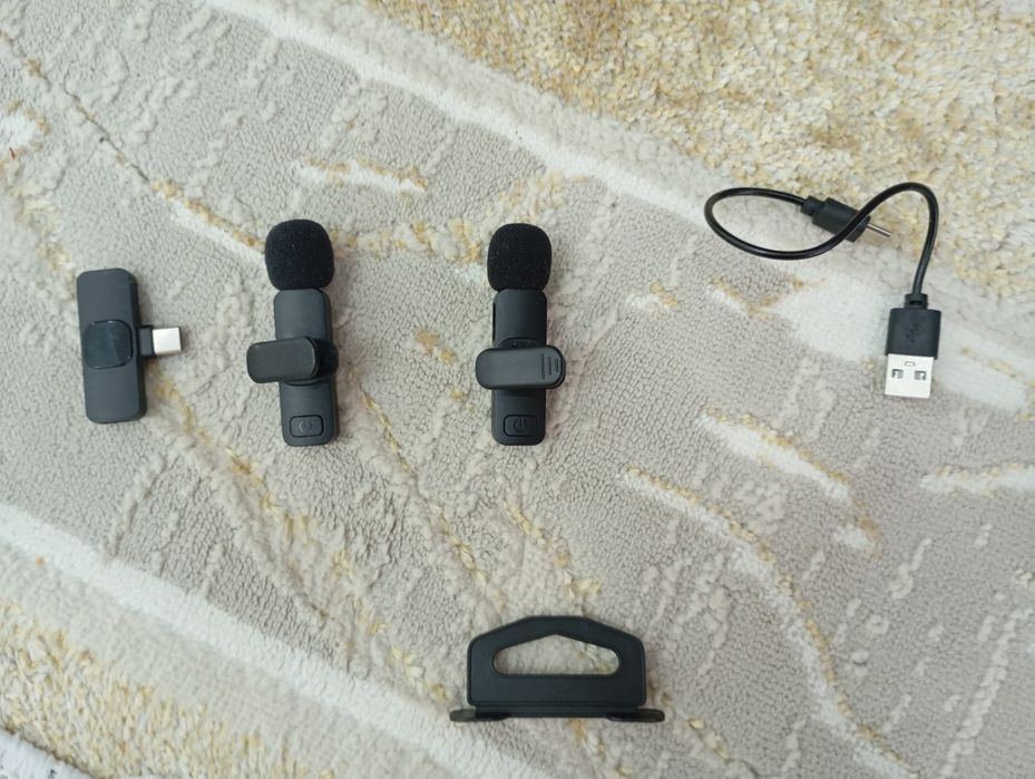 Видеoға арналған сымсыз петличкалы микрофондар Type-C