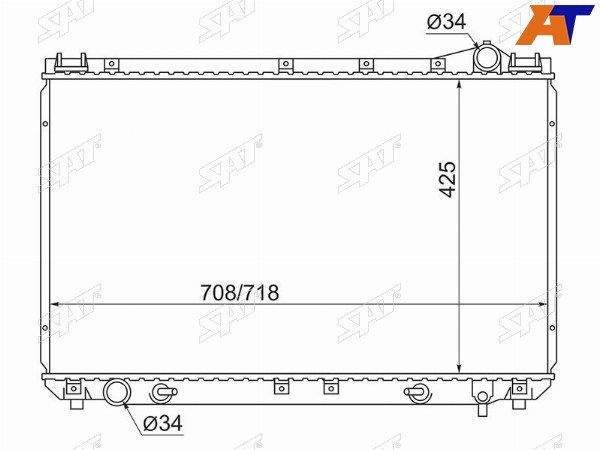Радиатор Toyota Avalon