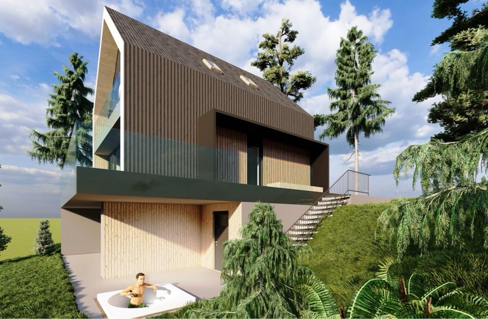 Vand schimb Casa cu AC si 1200 mp teren strada uliului, hoia