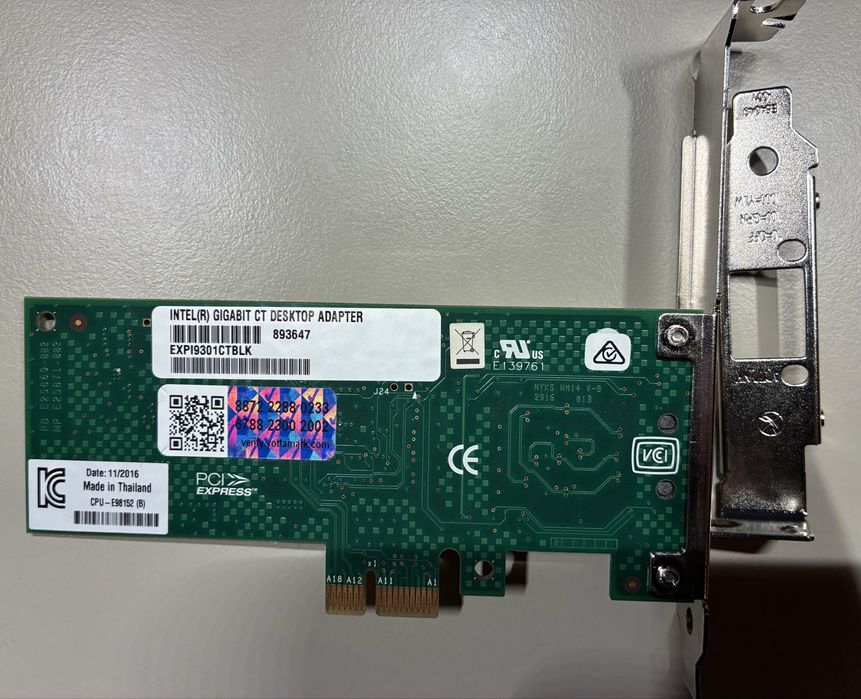 Placa de retea Intel Gigabit CT Desktop Adapter EXPI9301CTBLK