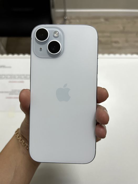 iPhone 15 blue 128 gb 85% акб заблокирован