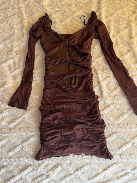 Нова рокля Guess Zara бандажна рокля стягаща herve leger еластична