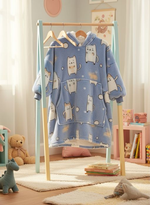 Детский плед худи