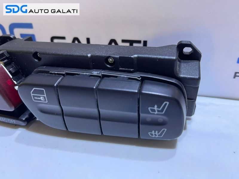 Panou Consola Buton Butoane Releu Avarie Avarii ESP Incalzire Scaune Mercedes Clasa C Class W203 2000 - 2007 Cod 2038217458