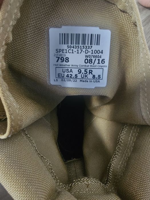 Bocanci militari Rocky nr 42,5-43 dimensiune talpic 28 cm, talpă vibram!